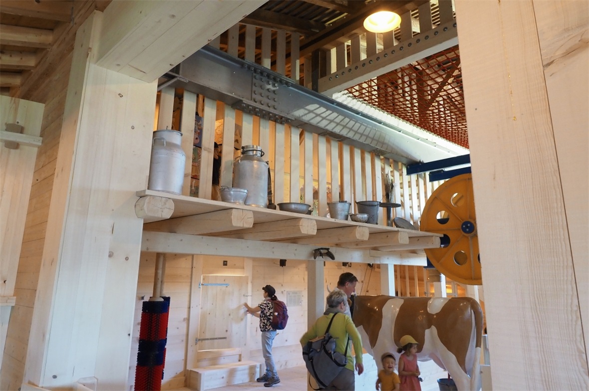 Das Indoor-Erlebnis «Olgas Kuhstall» auf dem Rinderberg, Zweisimmen, mit Verbind...