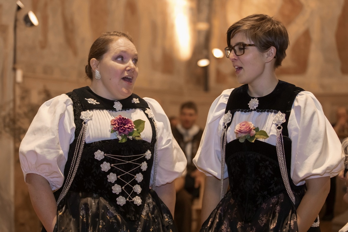 Das Jodelduett Isabelle Vock und Martina Moor machten jeden Jutz zu etwas Besond...