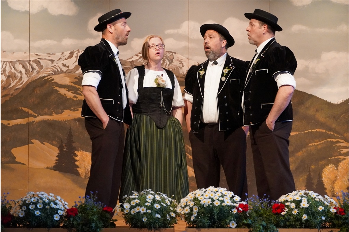 Das Jodlerquartett Silberdistel war aus dem Kanton Solothurn angereist.