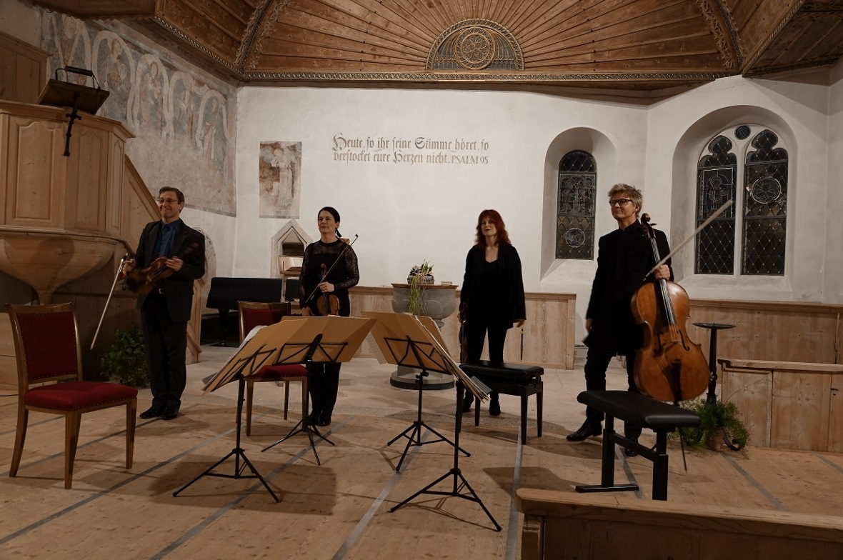 Das Kölner Minguet Quartett erfreute mit ausdruckstarken, lebensfreudigen Leckerbissen.