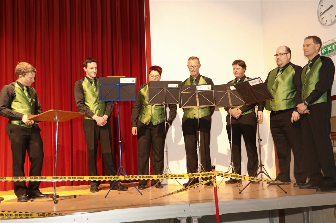 Das «Melone»-Team am Frühlingskonzert 2019 der Musikgesellschaft Boltigen.