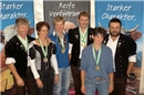 Das «Mutschli-Podest»: Erwin und Christine Zumbrunnen Boltigen, Andrea und Fritz...