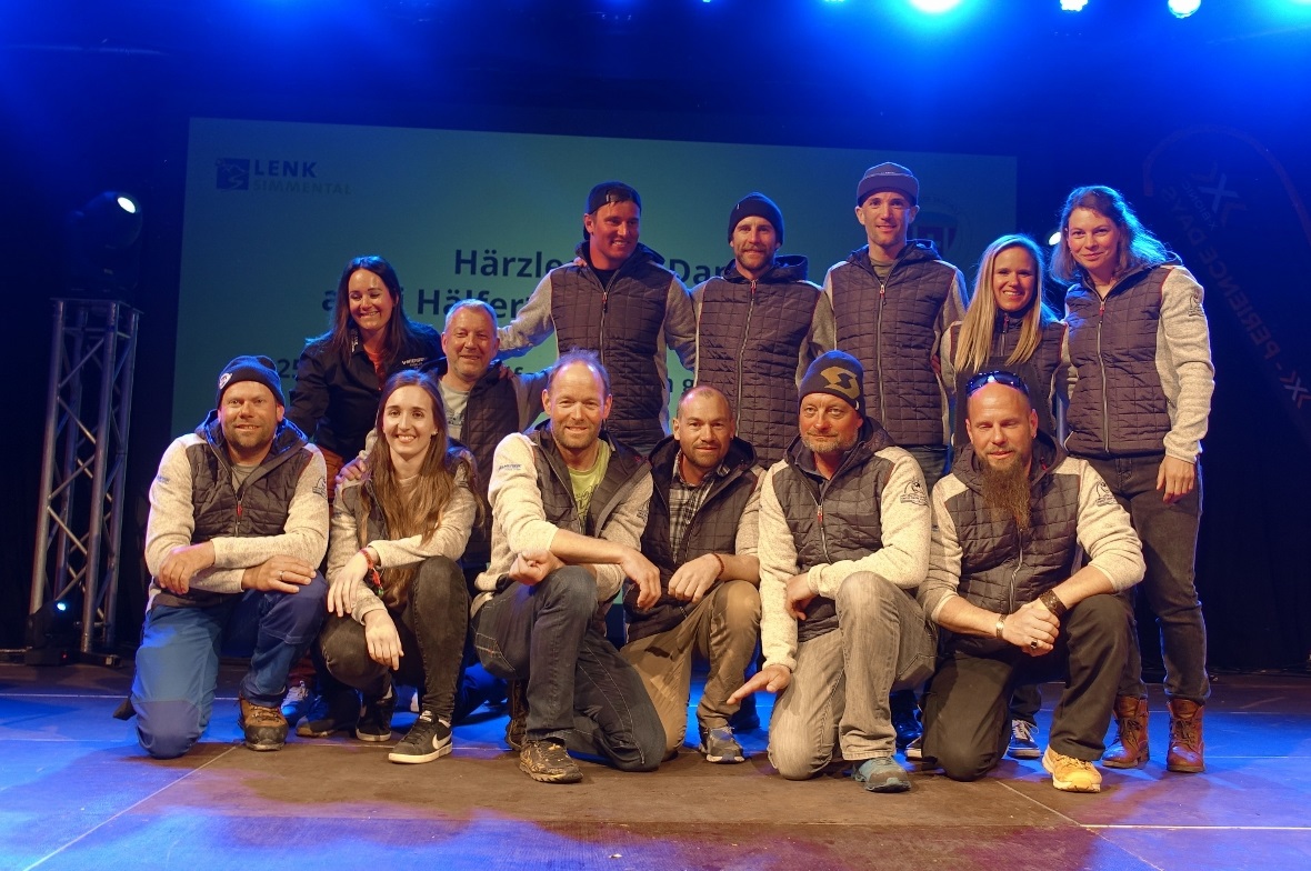 Das OK des Swiss Snow Happening an der Lenk strahlte am Abschlussabend berechtig...