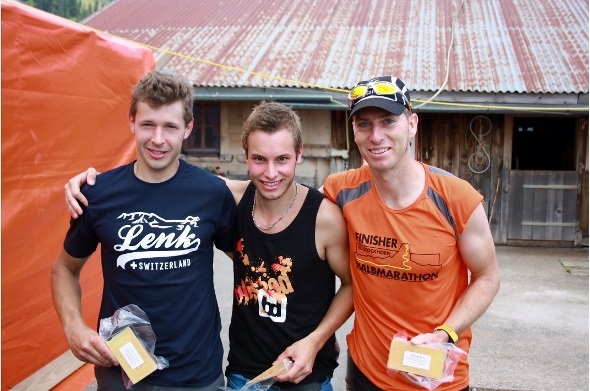 Das Podest der Herren, Daniel Eschler, David Gafner, Rolf Wittwer.