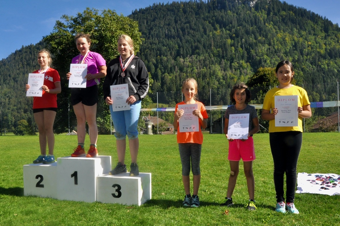 Das Podest der Mädchen 4.–6. Klasse.