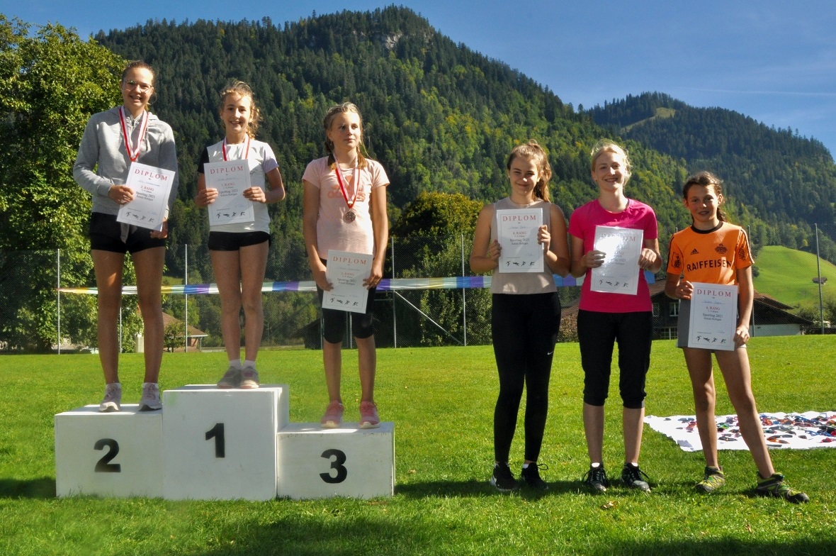 Das Podest der Mädchen 7.–9. Klasse.