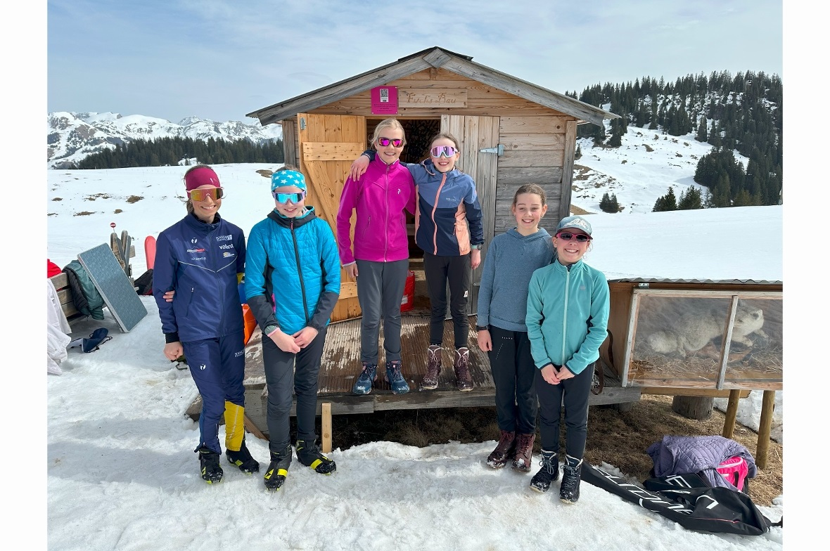 Das Podium der Schülerinnen der 7. Klassen...