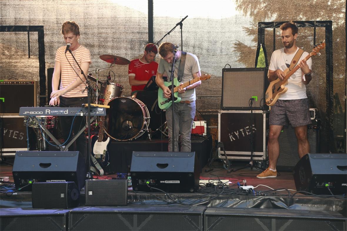 Das Quartett aus München spielte am Freitagabend auf.