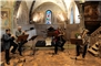 Das Quintett «Branimir Slokar & Freunde» in der Besetzung: Jean-François Michel und Jörg Hof (beide Trompete), Istvan Varga (Schlagzeug), Branimir Slokar (Posaune) und Guy Michel (Tuba).