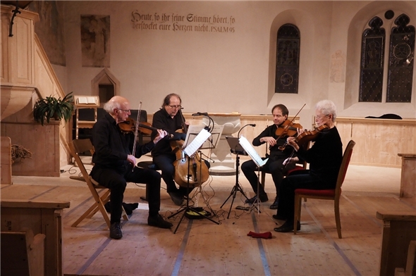 Das Segantini Quartett spielte voller Virtuosität und begeisterte mit den Werken von Beethoven und Mozart.