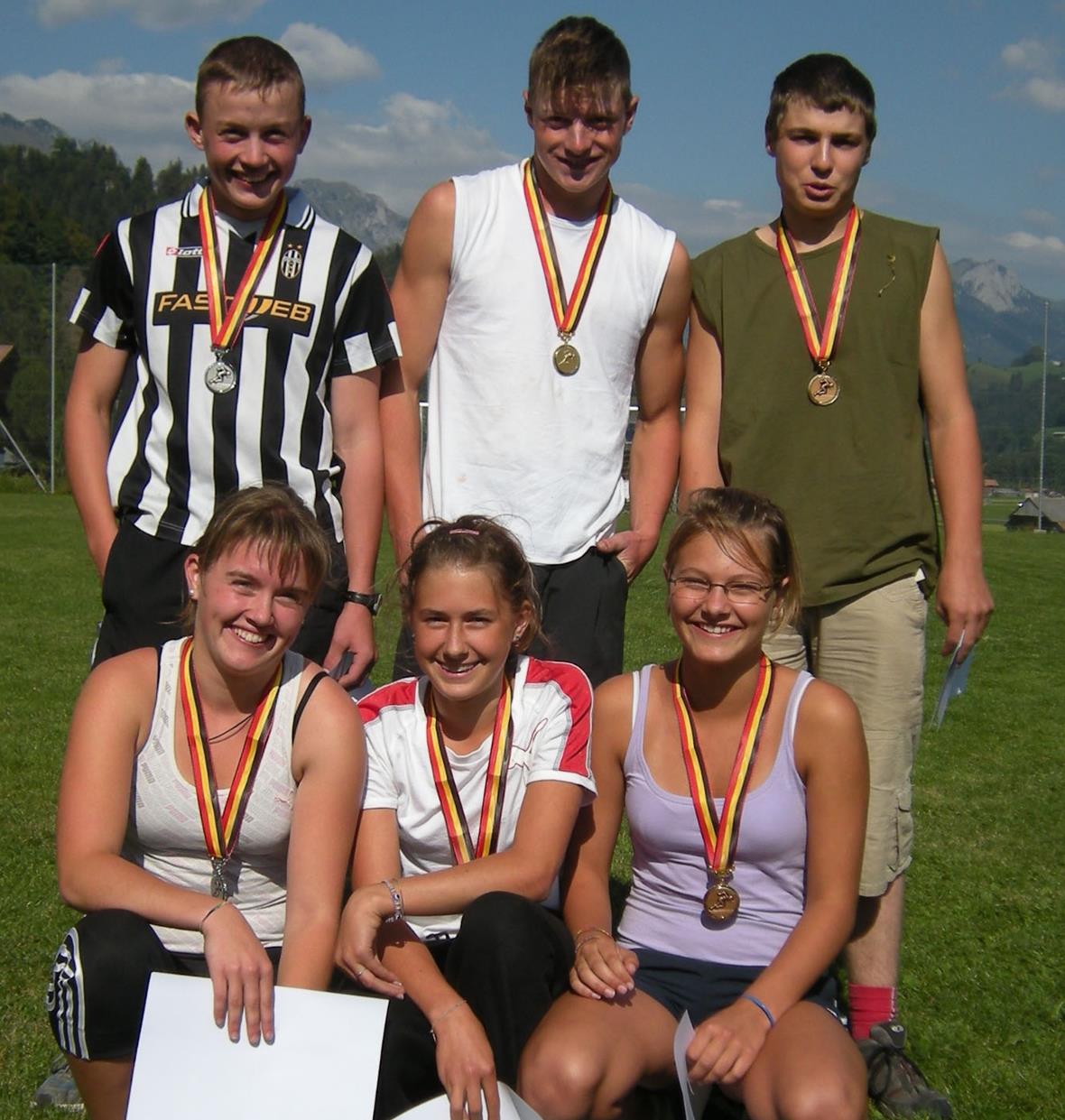 Das Siegerbild des LeichtathletikMehrkampfs.