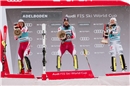 Das Slalom-Podest am Chuenisbärgli vom Sonntag liess die begehrten Kuhglocken kr...