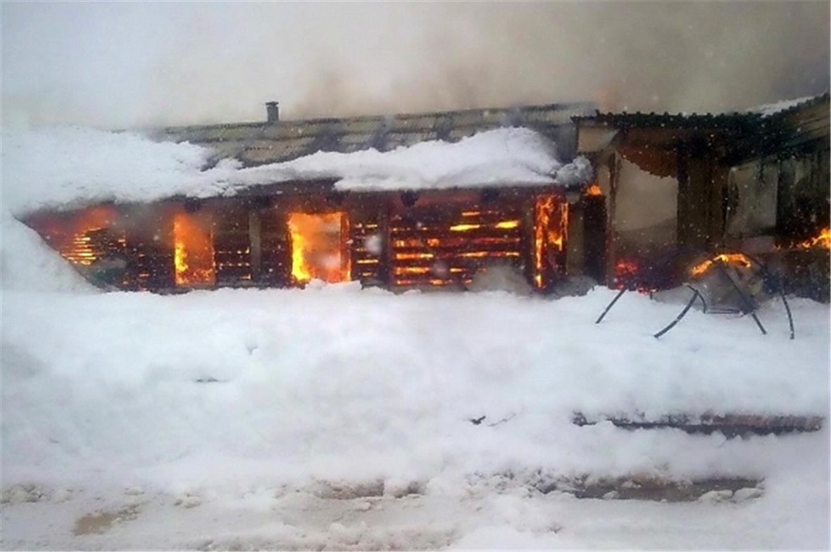 Das Sparenmoos Beizli im Vollbrand.