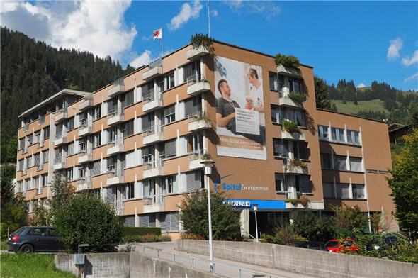 Das Spital Zweisimmen im September 2018.