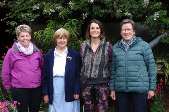 Das aktuelle Gartensommerwegteam: Beatrice Cottier, Annamarie Lüthi, Catrin Linke und Sophie Jaggi.