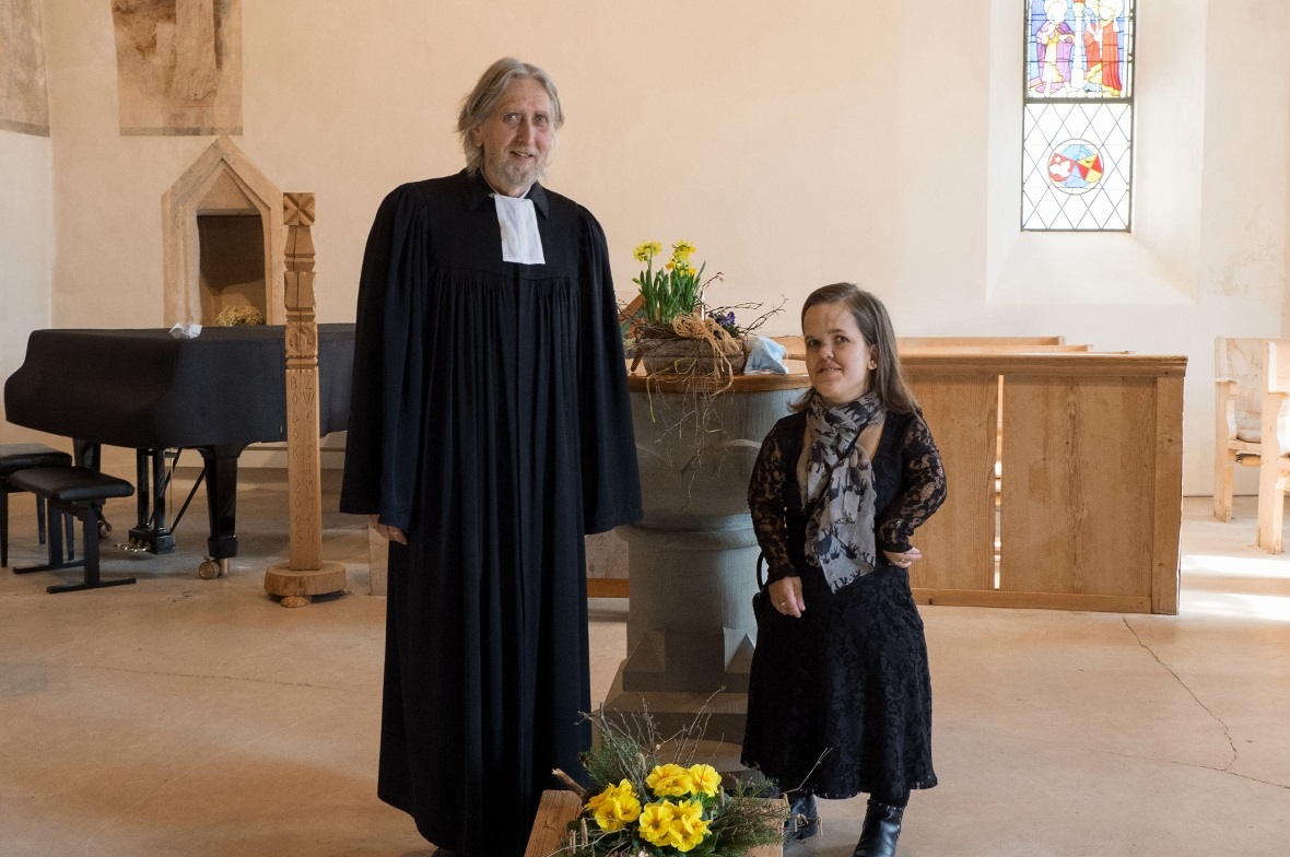 Das bisherige Pfarrers-Team: Pfarrer Günter O. Faßbender und Pfarrerin Linda Grü...