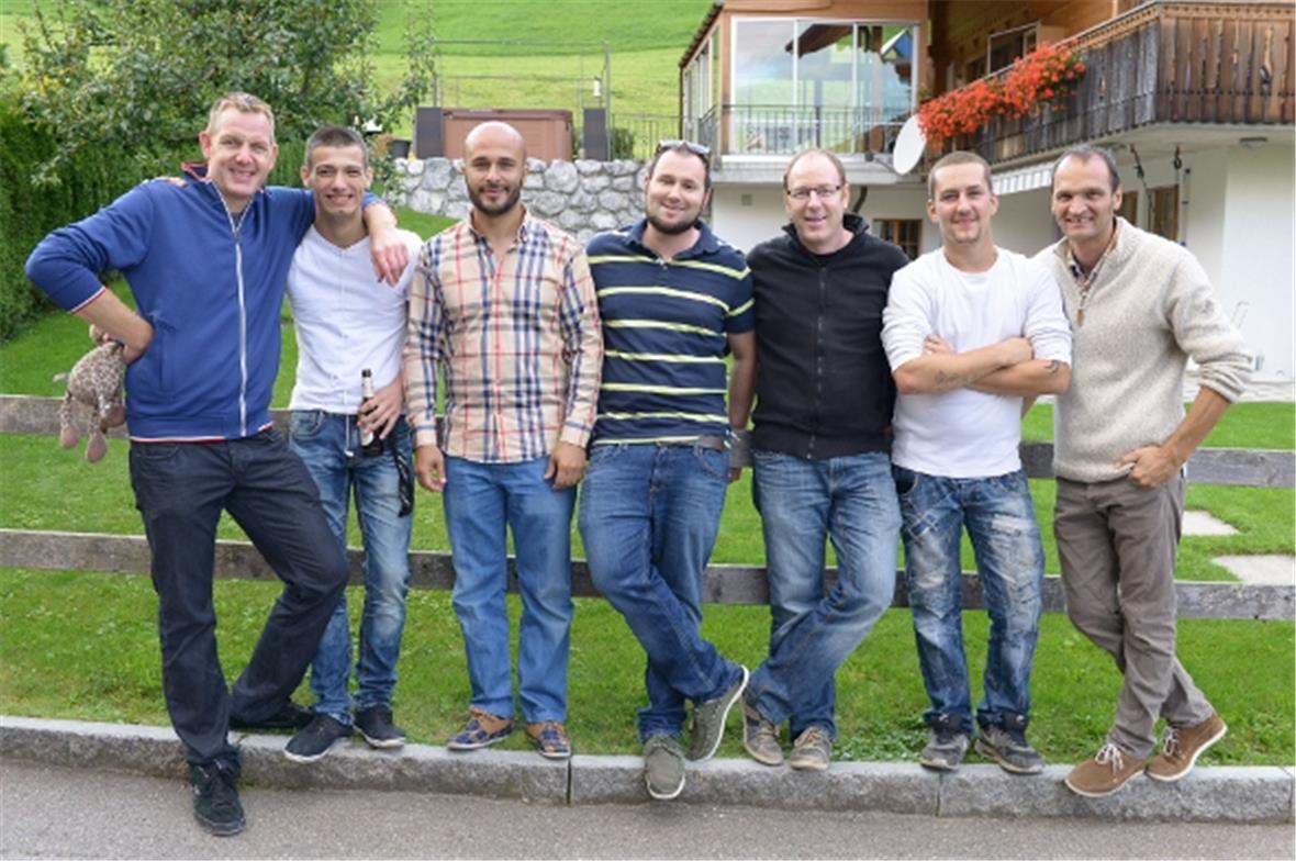 Das engagierte Team, rechts der Leiter Merian Urs.