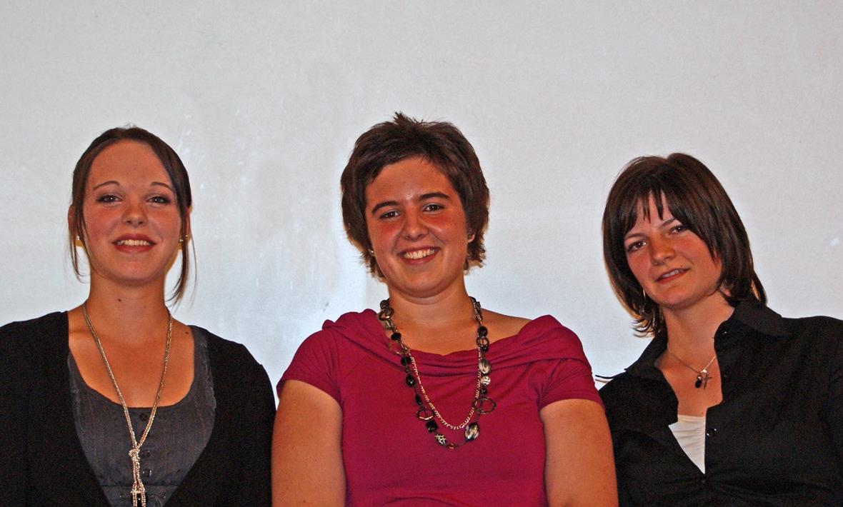 Das erfolgreiche «St. Stäphner» Trio Tamara Moor (5,4); Martina Moor (5,5) und Carmen Perren (5,4).