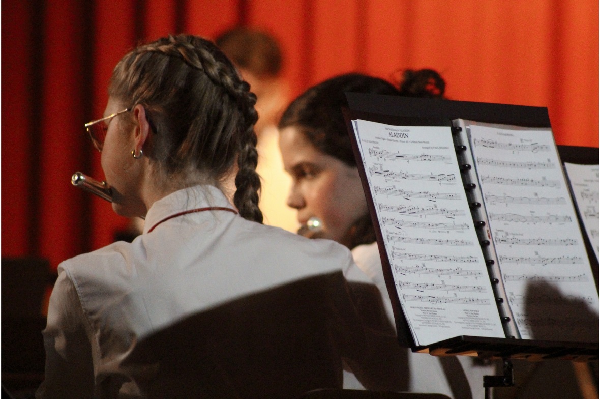 Das hochengagierte Jugend-Blasorchester Unteres Simmental (JBUS) als Gast beim F...