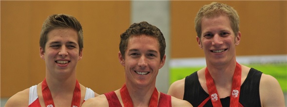 Das hochkarätige Podest der Herren, welche auch in 4 Wochen um die Titel in Gstaad kämpfen werden. Simon Stalder, Andreas Gasser und Alexander Kurmann.