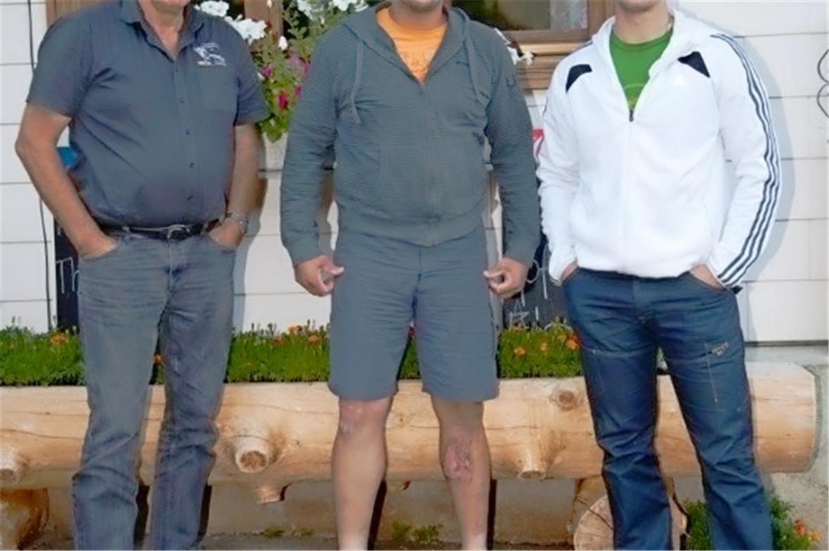 David Roschi, Martin Grab und Kilian Wenger.