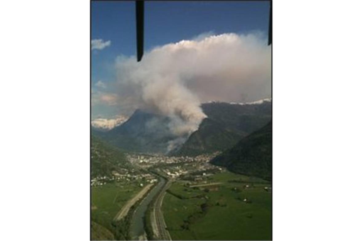 Der Anflug auf das Einsatzgebiet   