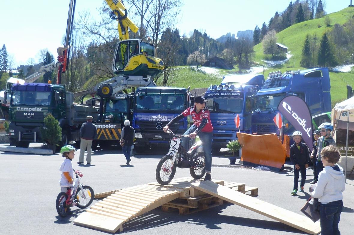 Der Bike-Parcours der IG Jaunpass.