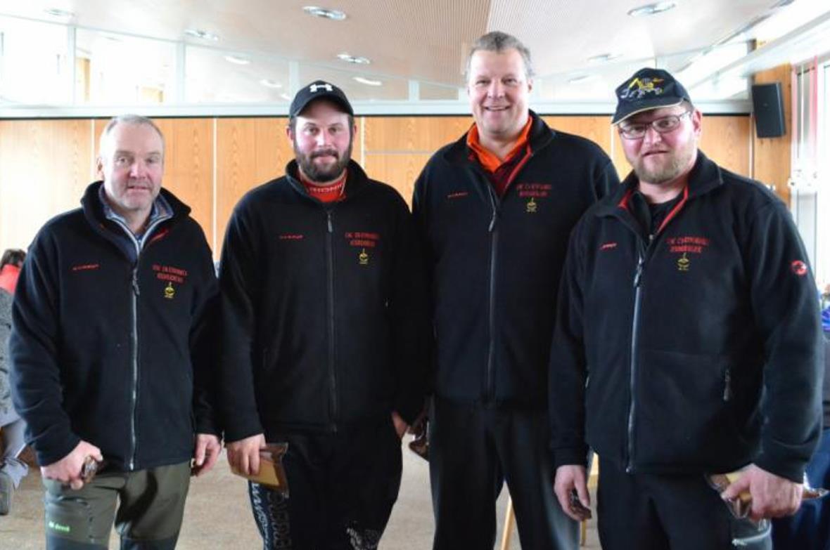 Der ESC Zweisimmen-Rinderberg gewann den 46. Int. Züri-Leu- Cup 2018 (von links): Andreas und Tobias Bischoff, Bernhard Vorderegger sowie Heinz Knöri.