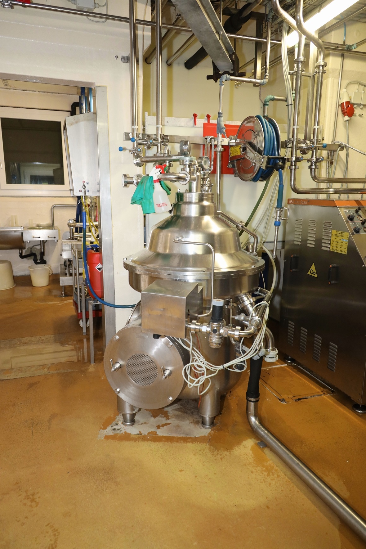 Der Entkeimungs-Separator für die Entkeimung der Silomilch vor der Käseherstellu...