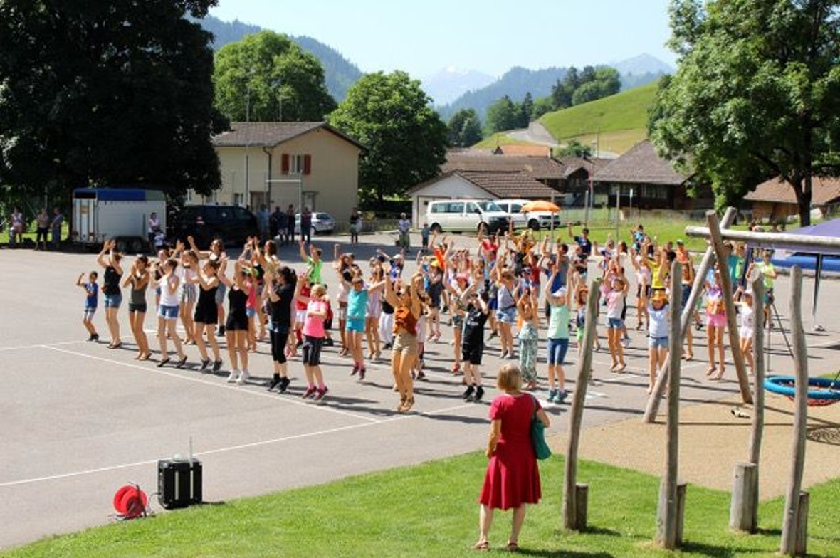 Der Flashmob war ein voller Erfolg.