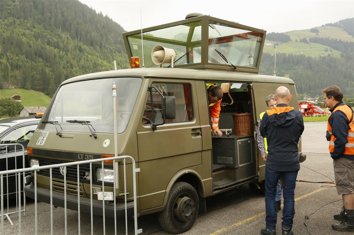 Der Flugüberwachungswagen in Dauerausleihe in St Stephan