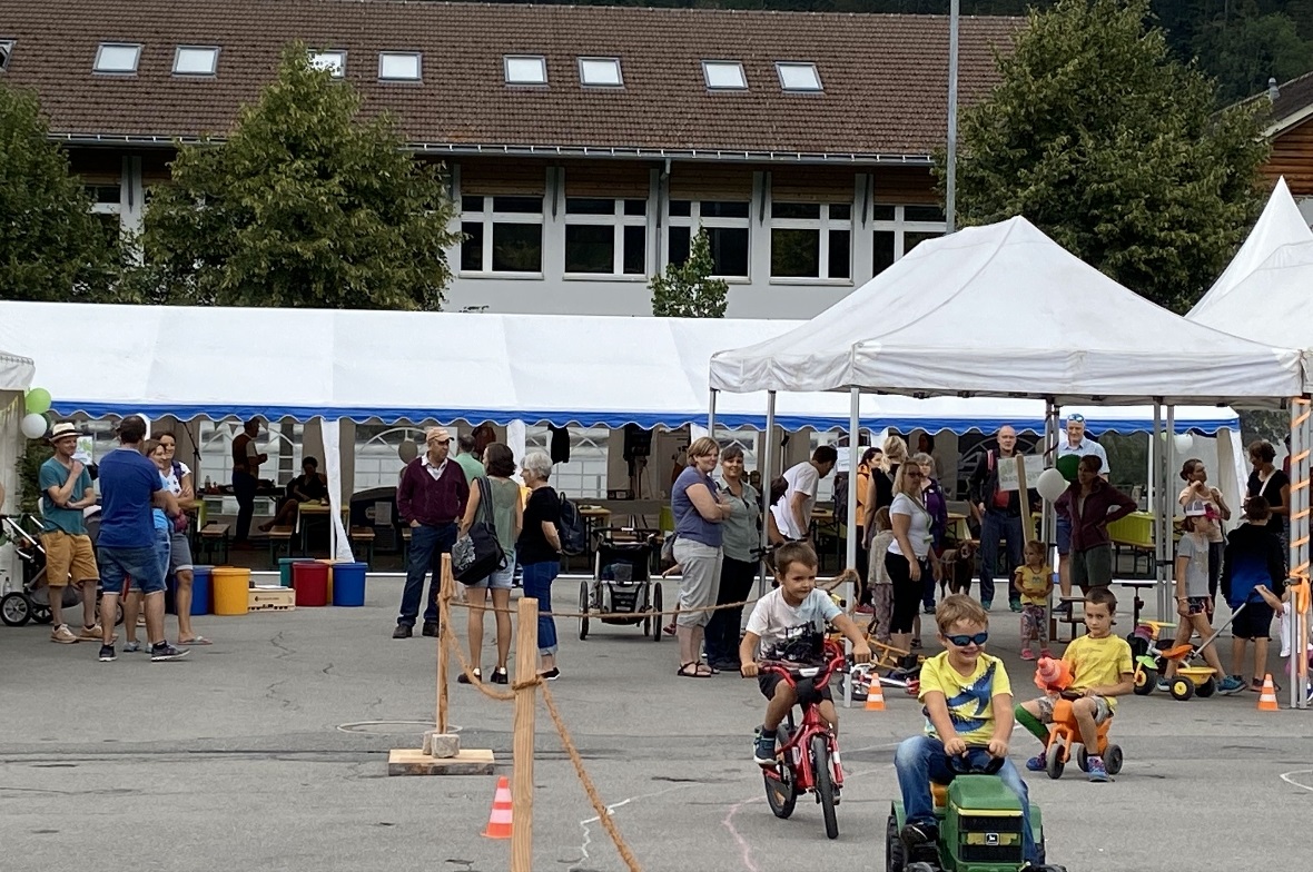 Der Fuhrpark sorgte für freudige Action.