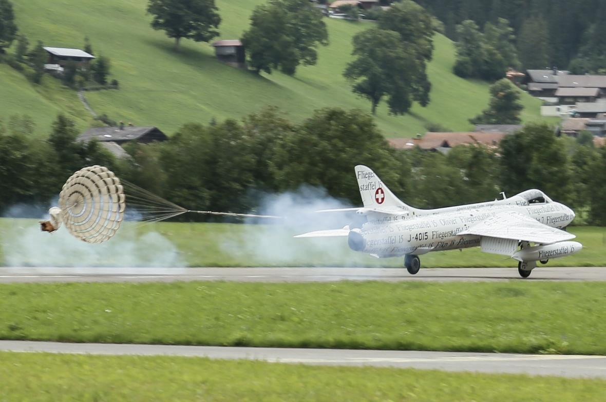 Der Hunter "Papyrus" beim Bremsen