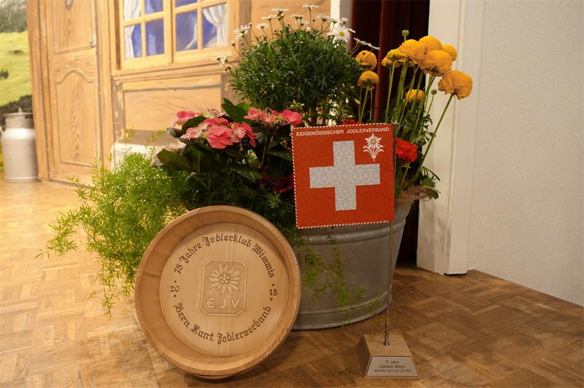 Der Jodlerklub Wimmis wurde von vielen Seiten reich beschenkt.