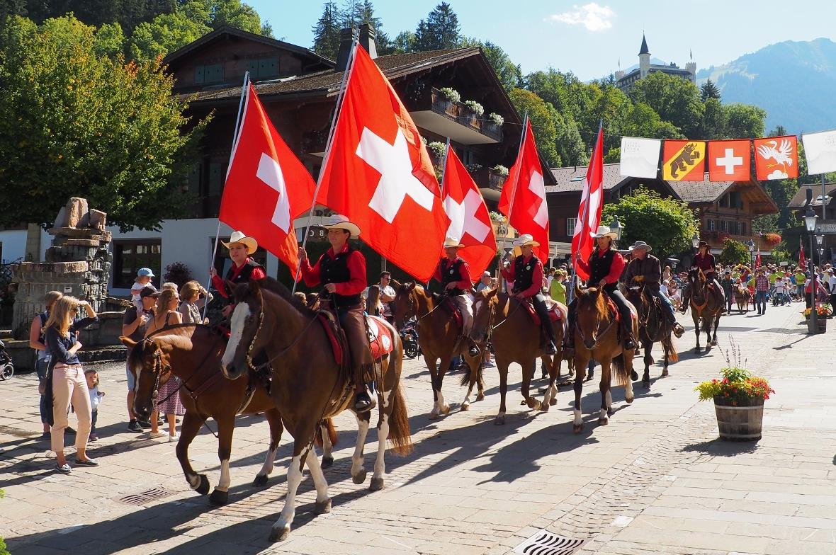 Der Jubiläumsumzug am Sonntag.