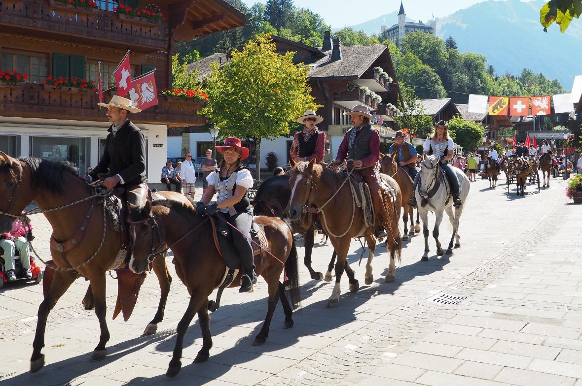 Der Jubiläumsumzug am Sonntag.