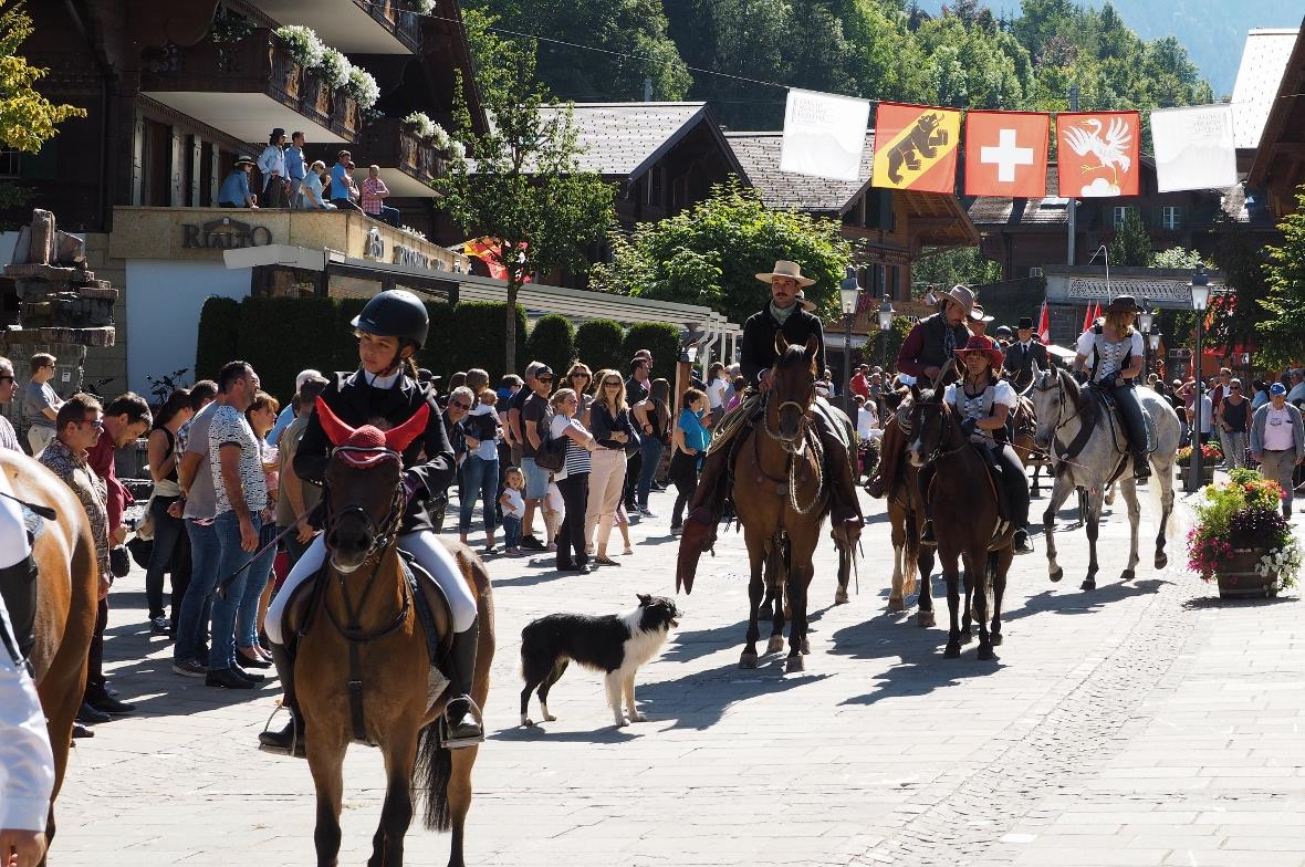 Der Jubiläumsumzug am Sonntag.