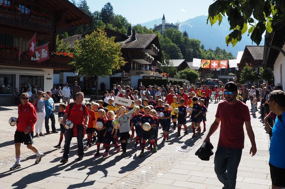 Der Jubiläumsumzug am Sonntag.