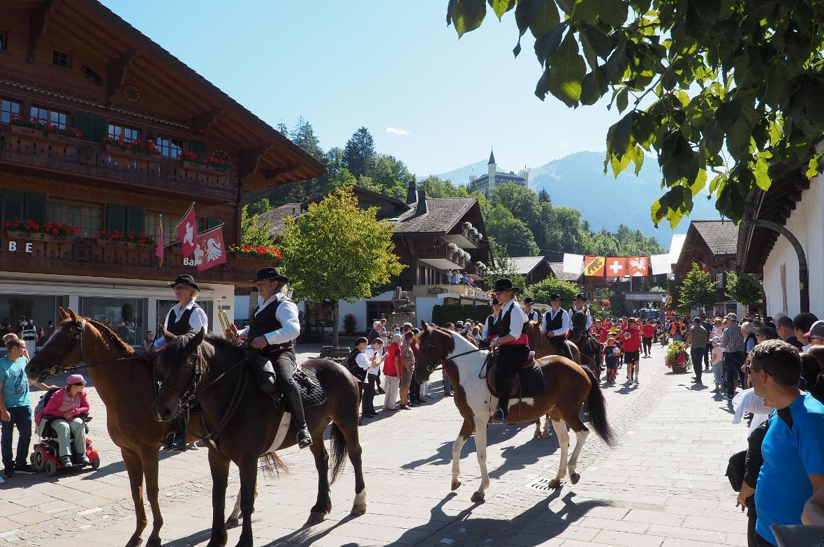 Der Jubiläumsumzug am Sonntag.