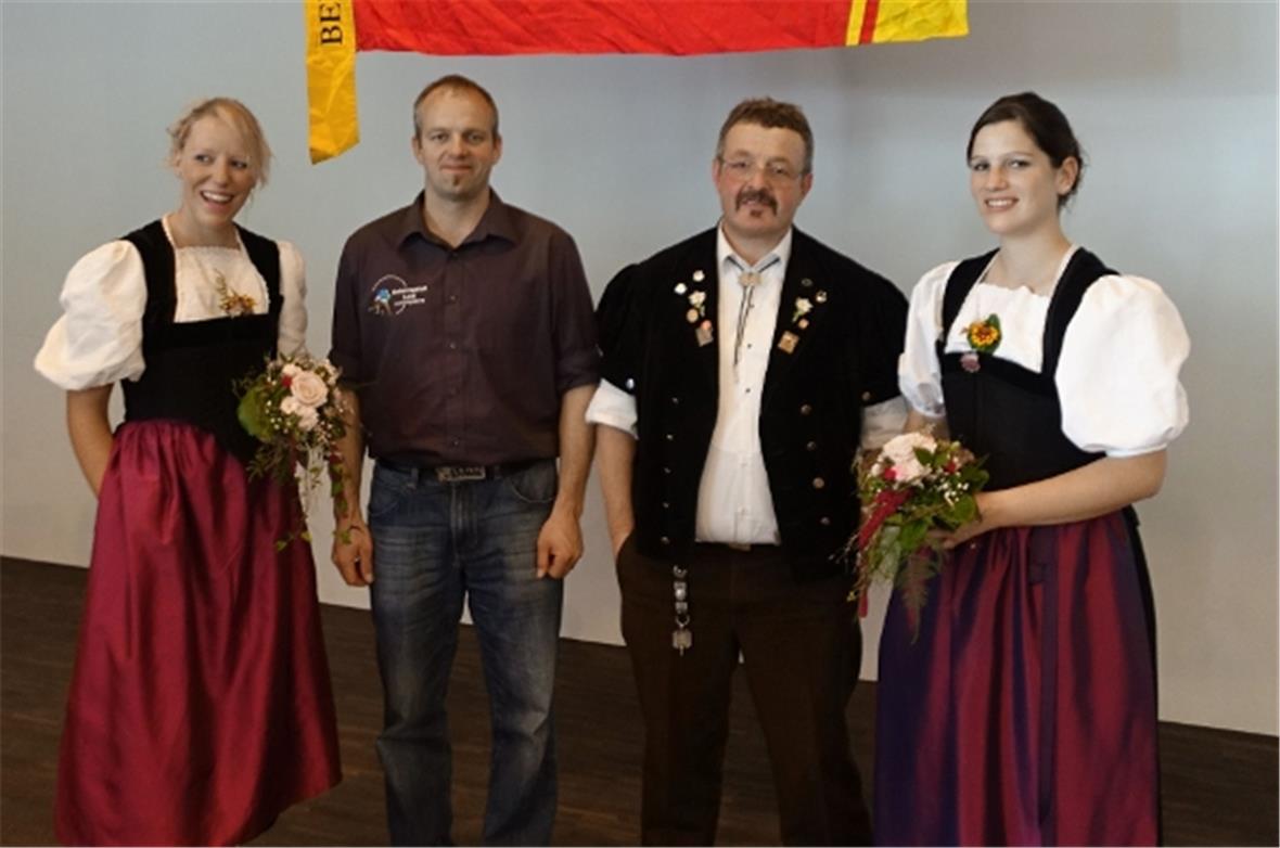 Der Lenker Schwingklubpräsident Lorenz Thüring und der neu gewählte Obmann Alber...