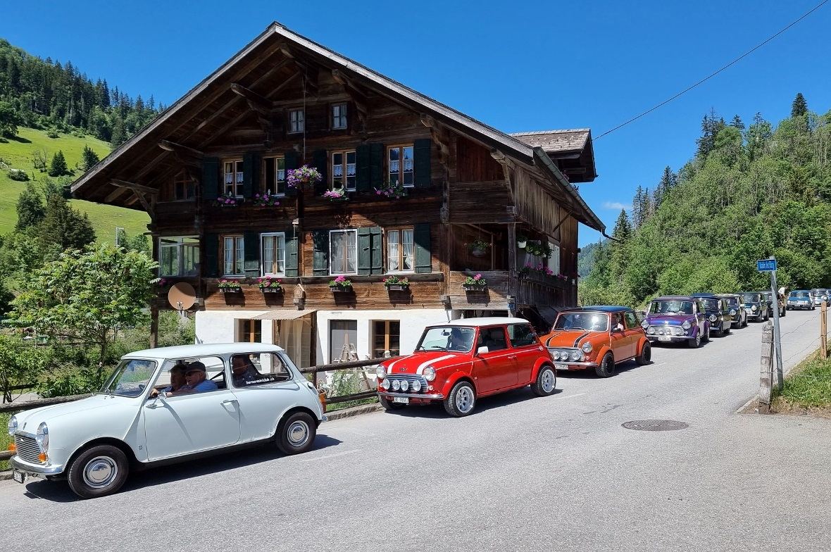 Der Minikonvoi, beim Spitz Mannried angelangt.