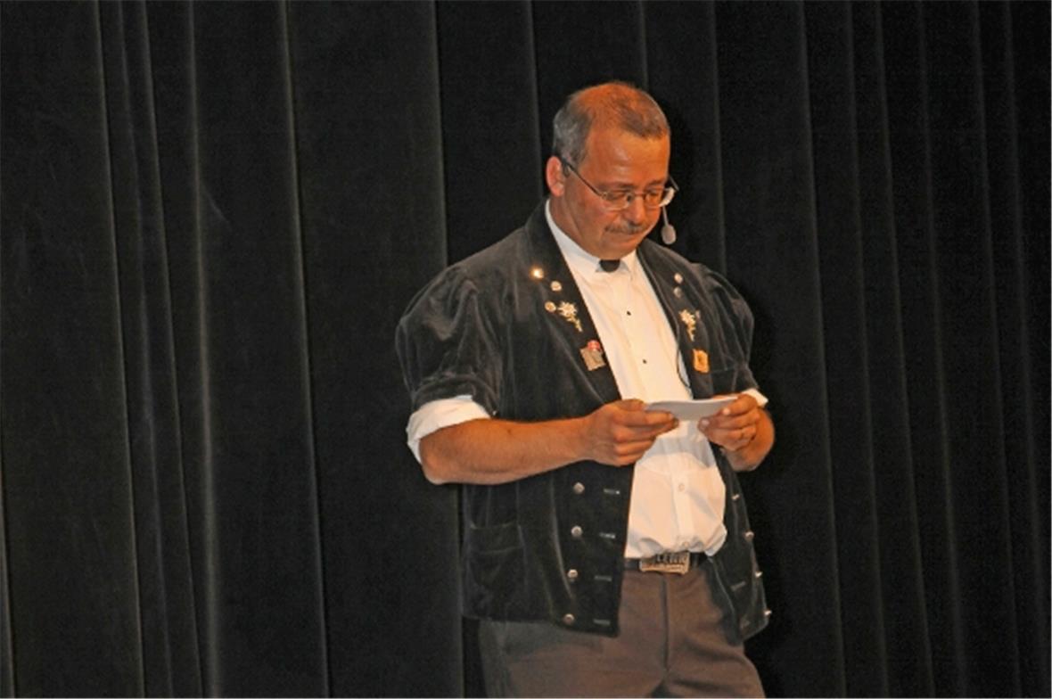 Der Moderator des Abends: Rene Müller.