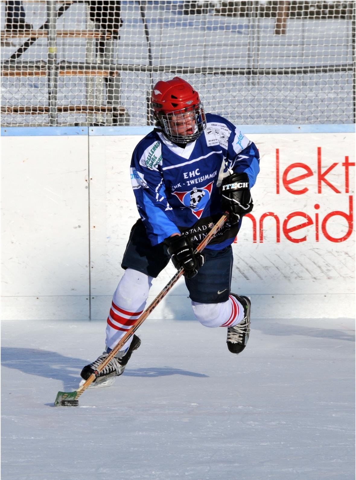 Der Novizen-«Benjamin» am Puck.