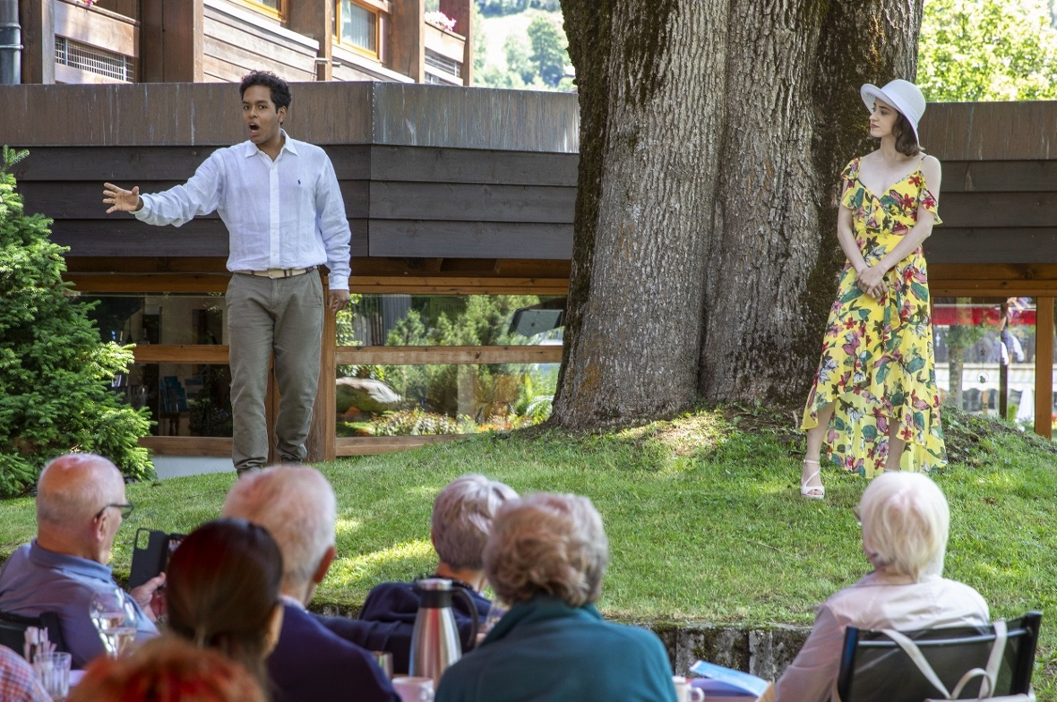 Der Opern-Brunch im Garten des Hotels Kreuz an der Lenk wusste zu begeistern.
