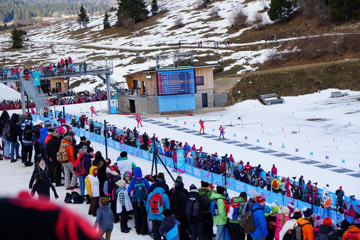 Der Schiessstand aus der Höhe betrachtet.