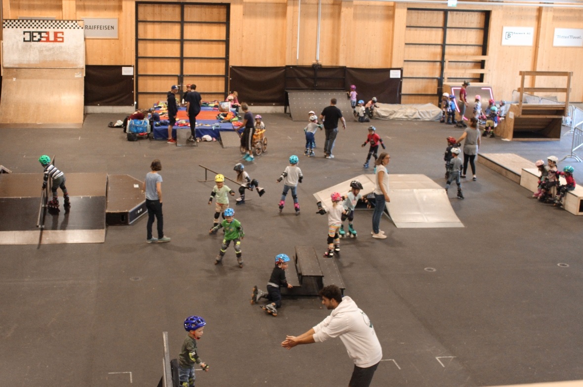 Der Skaterpark in der Simmental Arena