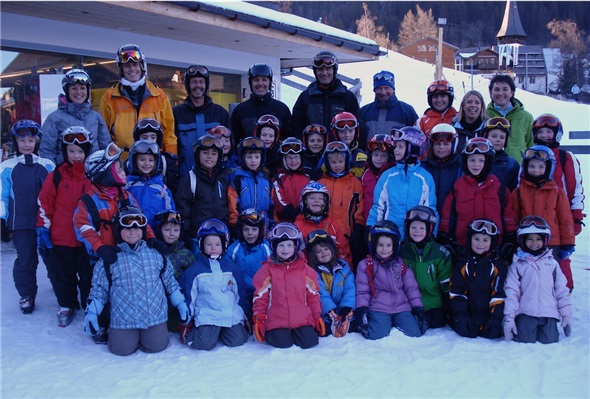 Der St. Stäffner Ski-Nachwuchs hatte seit langem wieder einmal Wetterglück.