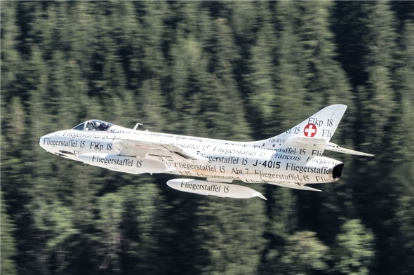 Der Star des Flugplatzfestes ist der Obersimmentaler «Papyrus»-Hunter.