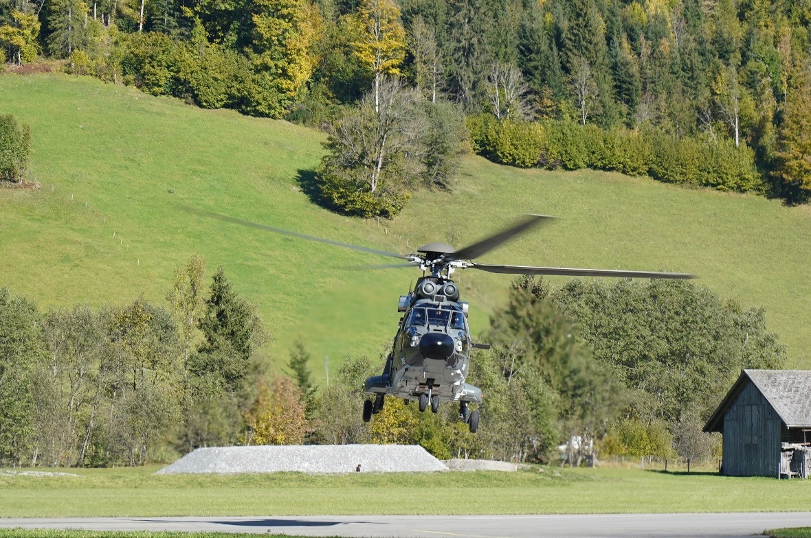 Der Super Puma war der am meisten eingesetzte Hubschraubertyp bei den Übungen in...
