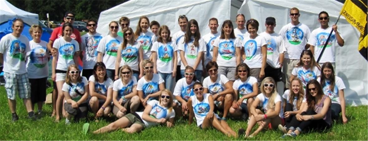 Der TV Zweisimmen am Mittelländischen Turnfest in Wichtrach.